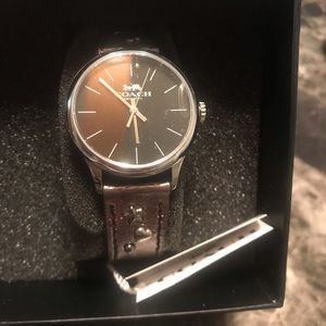 Women’s Coach watch in gunmetal NIB